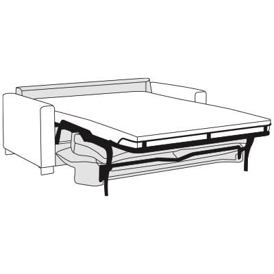 Bali Florenz Bettsofa / Bettcouch / Liegesofa / Schlafelement / Polsterliegen