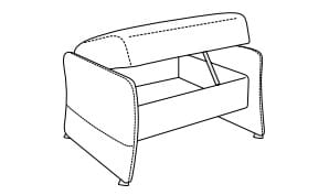Himolla 4708 Hocker