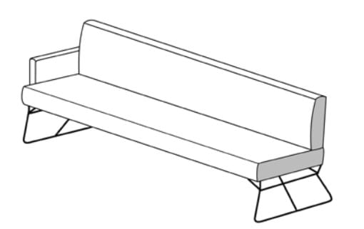 Musterring Stühle & Tische MR 4010 Anreihelemente 4111